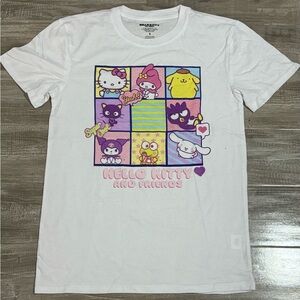! NEW ! Women’s Kawaii Sanrio Hello Kitty & Friends White T-Shirt Size Small